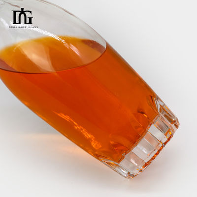 250 ml/500 ml/700 ml/750 ml χωρητικότητα γυάλινο μπουκάλι κόκκινου κρασιού ανθεκτική και αεροστεγή φέτα από φελλό