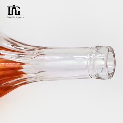 250 ml/500 ml/700 ml/750 ml χωρητικότητα γυάλινο μπουκάλι κόκκινου κρασιού ανθεκτική και αεροστεγή φέτα από φελλό