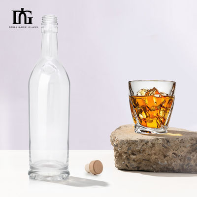 Ματ μαύρα γυάλινα μπουκάλια για οινοπνευματώδη ποτά 500 ml χωρητικότητα και αποδεκτό προσαρμοσμένο λογότυπο