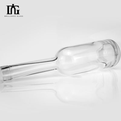 Γυάλινο μπουκάλι κρασιού High Flint Spirit 100ml Στρογγυλό σχήμα Λονικός λαιμός άδειος με φελλό Custom Made