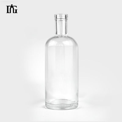 375 ml 500 ml 750 ml 1000 ml γυάλινη βότκα τζιν μπουκάλι με χαραγμένο χειρισμό επιφάνειας