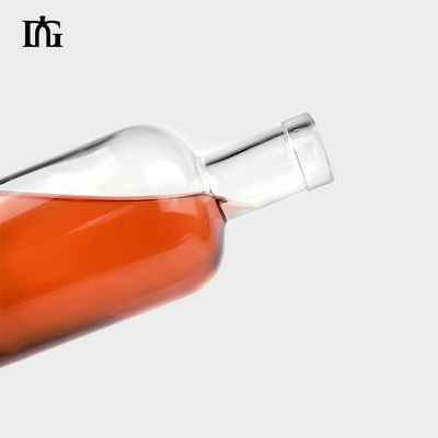 375 ml 500 ml 750 ml 1000 ml γυάλινη βότκα τζιν μπουκάλι με χαραγμένο χειρισμό επιφάνειας