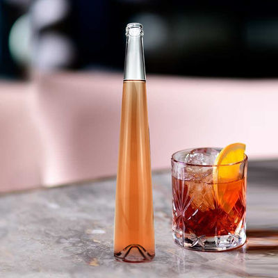 250 ml/375 ml χωρητικότητα Τεκίλα Στρογγυλό στοιβαχτό γυάλινο μπουκάλι για ποτό Βότκα Ουίσκι κρασί