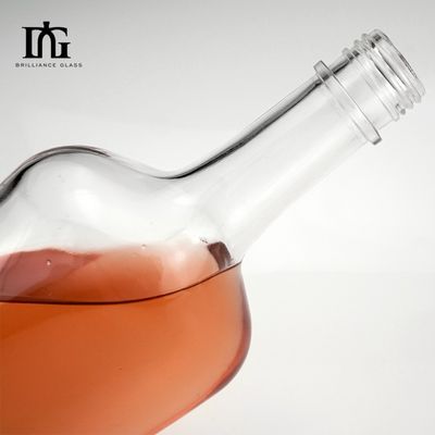 250 ml/500 ml/700 ml/750 ml Προσαρμοσμένα γυάλινα μπουκάλια βότκα ουίσκι τζιν με καπάκι βίδας