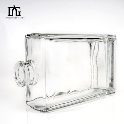 OEM/ODM Δικαιούμενο 500ml γυάλινο μπουκάλι ουίσκι με κάλυμμα