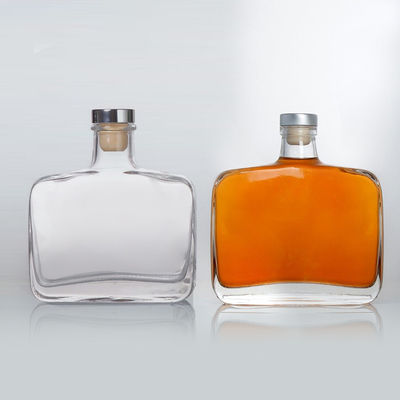 Γυάλινο κολάρο 70cl 75cl Ουίσκι Τεκίλα Ουίσκι Βότκα Τζιν Λικέρ Ρουμ τετραγωνικό μπουκάλι