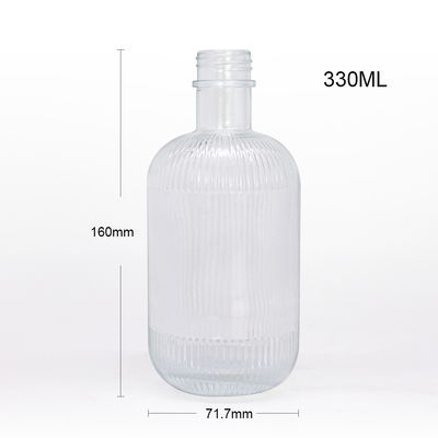Ιδιότητα 250ml/350ml/500ml/550ml/650ml/700ml/750ml Γυάλινο μπουκάλι τζιν για ποτά