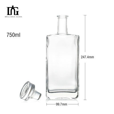 Σώμα υλικό γυάλινο μπουκάλι 700ml χωρητικότητα καθαρό και άδειο για τζιν ρούμι βότκα