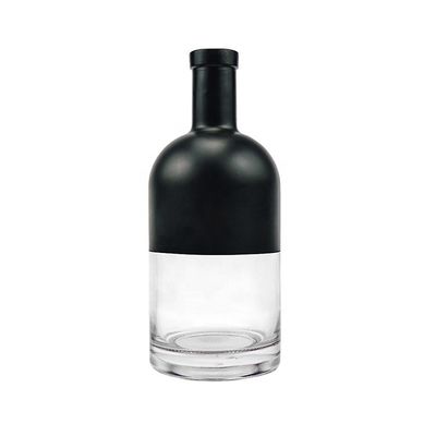750 ml Custom Matte Black Glass Wine Flask Ιδανικό για συσκευασία σαμπάνιας και κόκκινου κρασιού