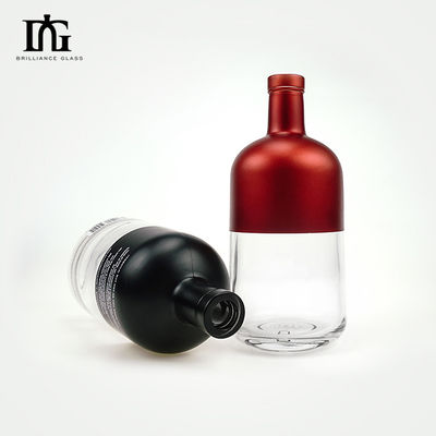 Βάζο κρασιού γυαλιού 750 ml με χαραγμένο χρώμα για κατασκευαστές σαμπάνιας και κόκκινου κρασιού