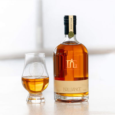 Προσαρμοσμένο 350 ml 500 ml Βότκα Ουίσκι Λικέρ Τζιν Ρουμ Μπράντυ 700 ml Spirits γυάλινο μπουκάλι με θερμή σφραγίδα