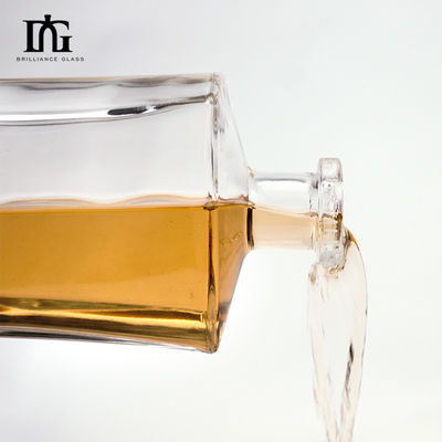 OEM/ODM Αποδεκτό Φανταστικό 500ml τετραγωνικό μπουκάλι ποτού γυαλιού για παγωμένο κρασί