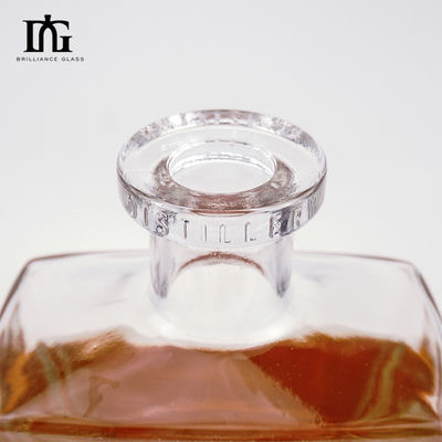 OEM/ODM Αποδεκτό Φανταστικό 500ml τετραγωνικό μπουκάλι ποτού γυαλιού για παγωμένο κρασί