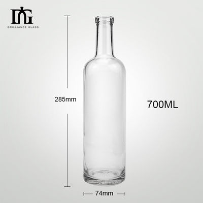 OEM/ODM Δικαιούται 700ml Glass Spirits Μπουκάλια Λικέρ Διαφανή 500ml 750ml μπουκάλι ουίσκι