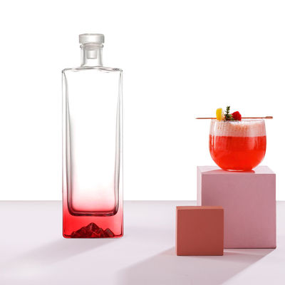 Σκουφίτσες από φελλό και με καπάκι τύπου 750 ml γυάλινο μπουκάλι για Flint Gin Βότκα Ρομ Ουίσκι και Μπράντυ