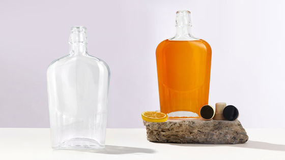 750 ml/1000 ml γυάλινο μπουκάλι για οινοπνευματώδη ποτά Ουίσκι Ρουμ Τζιν Τεκίλα Μπράντυ χαραγμένο φελλό