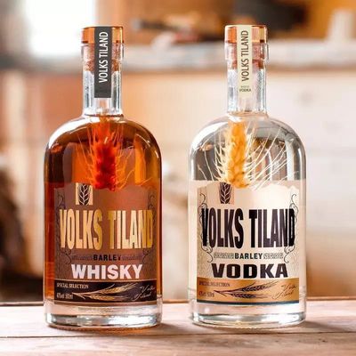 500 ml κενό στρογγυλό μπουκάλι για βότκα ουίσκι τζιν τεκίλα μπράντυ ρούμι βάση υλικό γυαλί