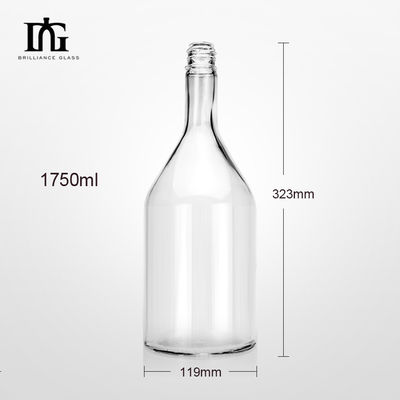 Whiskey Juniper Vodka Custom Label Γυάλινο μπουκάλι με μεγάλη χωρητικότητα 750ml 1000ml 1750ml
