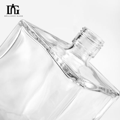 Κλασσικό γυάλινο μπουκάλι ποτών 100ml 200ml 250ml 500ml 700ml 1000ml κρασί ουίσκι μπράντυ τεκίλα τζιν μπουκάλι με φελλό