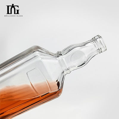 250 ml/500 ml/700 ml/750 ml Βιομηχανικό μπουκάλι γυαλιού από ασβεστόλιθο για ουίσκι
