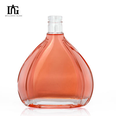 500 ml κενό γυαλί μπουκάλι οινοπνεύματος για ρούμι ουίσκι βότκα οινοπνεύματα κολάρο υλικό γυαλί