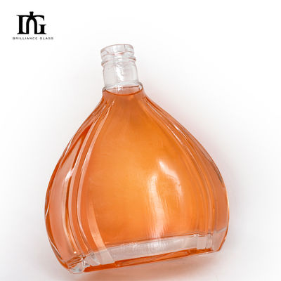 500 ml κενό γυαλί μπουκάλι οινοπνεύματος για ρούμι ουίσκι βότκα οινοπνεύματα κολάρο υλικό γυαλί