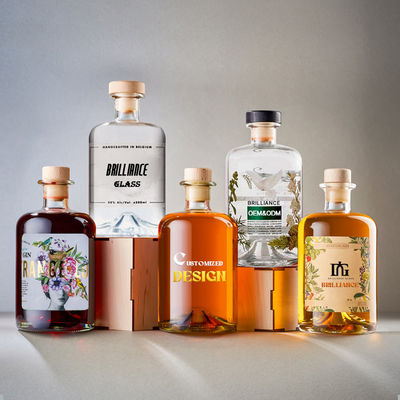 250 ml 500 ml 750 ml ελαιόλαδο βιδωτό καπάκι γυάλινο μπουκάλι σε τετράγωνο σχήμα στρογγυλό για μπύρα