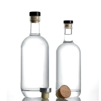 250 ml/500 ml/700 ml/750 ml Φλιντ γυάλινα μπουκάλια με σφραγίδα