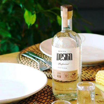 250 ml/500 ml/700 ml/750 ml Φλιντ γυάλινα μπουκάλια με σφραγίδα
