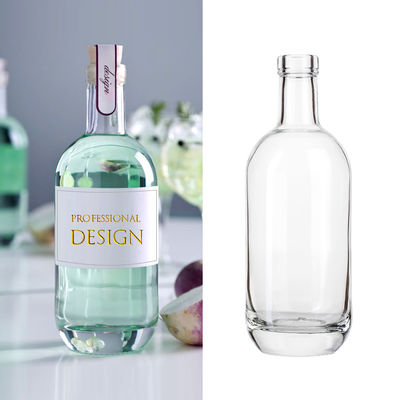 250 ml/500 ml/700 ml/750 ml Φλιντ γυάλινα μπουκάλια με σφραγίδα