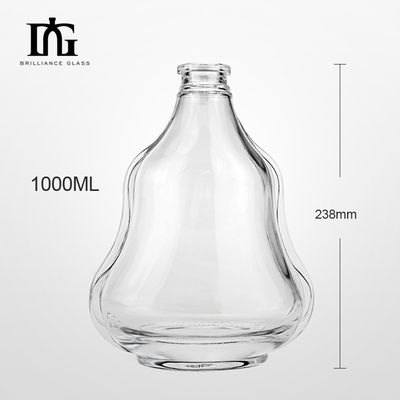 Γυάλινο μπουκάλι ουίσκι 500ml 750ml 1000ml Βασικό υλικό γυαλί τύπου καπάκις βίδα φελλού και τα δύο