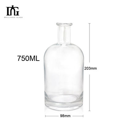 TJ028 750 ml Super Flint Διαφανής Βότκα Αλκοόλ Λικέρ γυάλινο μπουκάλι