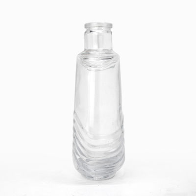 750 ml γυάλινα καθαρά στρογγυλά 700 ml γυάλινα μπουκάλια με αλκοόλ για ουίσκι και μπράντυ TJ008