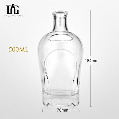 080 Λικέρ και ποτά Γυάλινο μπουκάλι με φελλό 500 ml/700 ml/750 ml