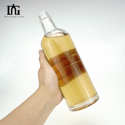 Εκτύπωση με μεταξοειδή οθόνη 500ml/700ml/750ml χωρητικότητα Διαφανές αρωματικό μπουκάλι κόκκινου κρασιού