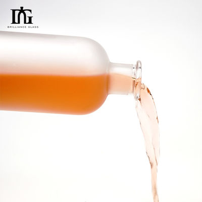 Μπουκάλια με το λογότυπο του πελάτη 500 ml διαυγές στρογγυλό γυαλί
