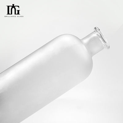 Μπουκάλια με το λογότυπο του πελάτη 500 ml διαυγές στρογγυλό γυαλί