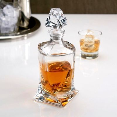 Σχήμα 500ml/700ml/750ml χωρητικότητα Διαφανή κενά ποτά ποτά γυάλινα μπουκάλια για τζιν