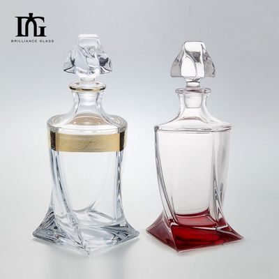 Σχήμα 500ml/700ml/750ml χωρητικότητα Διαφανή κενά ποτά ποτά γυάλινα μπουκάλια για τζιν