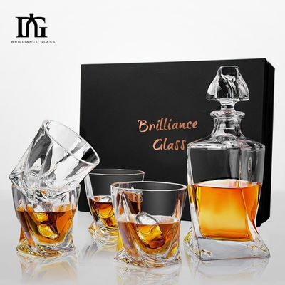 Σχήμα 500ml/700ml/750ml χωρητικότητα Διαφανή κενά ποτά ποτά γυάλινα μπουκάλια για τζιν